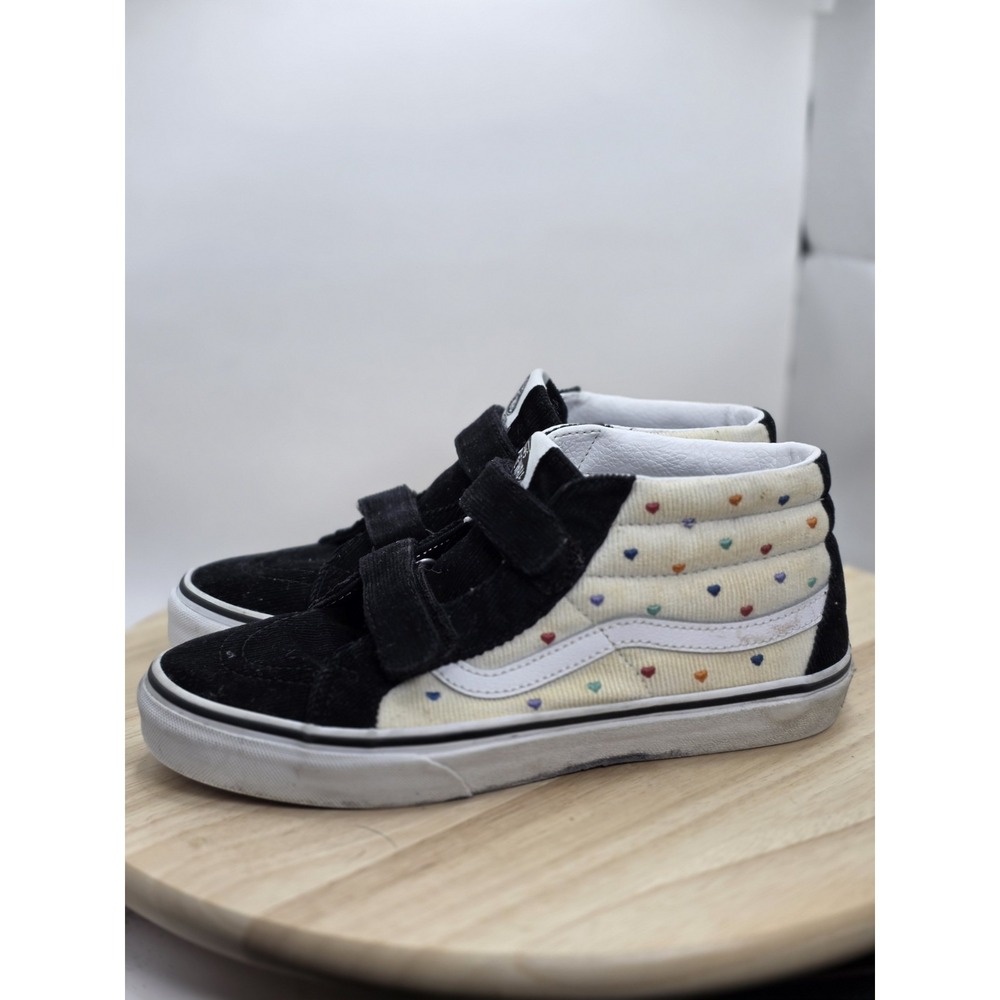 Youth‎ size 6 - VANS SK8-MID REISSUE V HOOK-AND-LOOP BLACK/CREAM